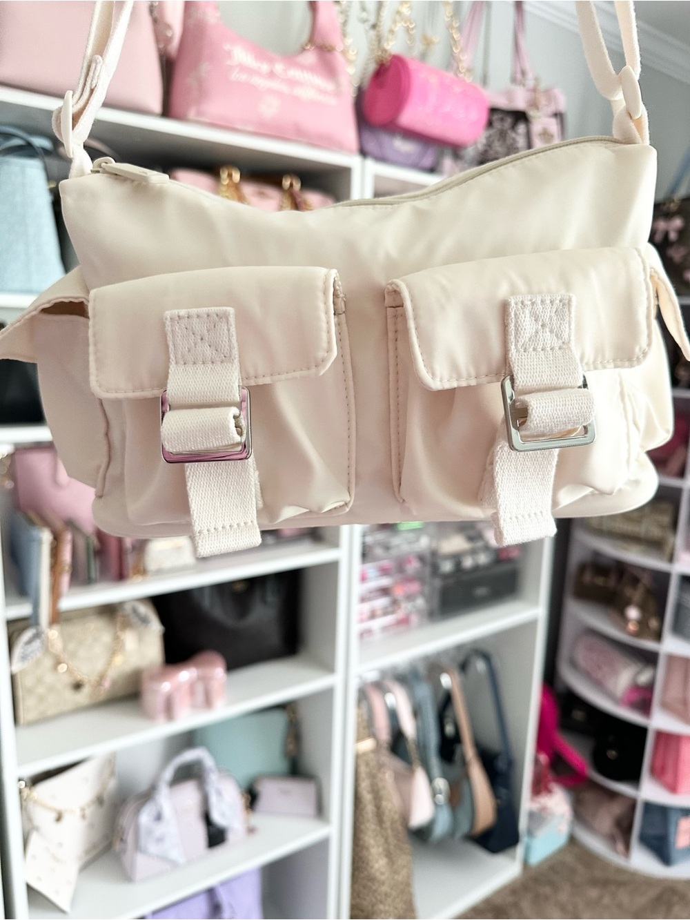 Victoria's Secret PINK Brand Nylon Cargo Shoulder Bag